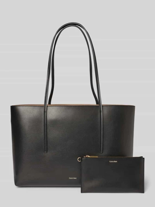 Zdjęcie produktu Torba shopper z logo Calvin Klein Czarny