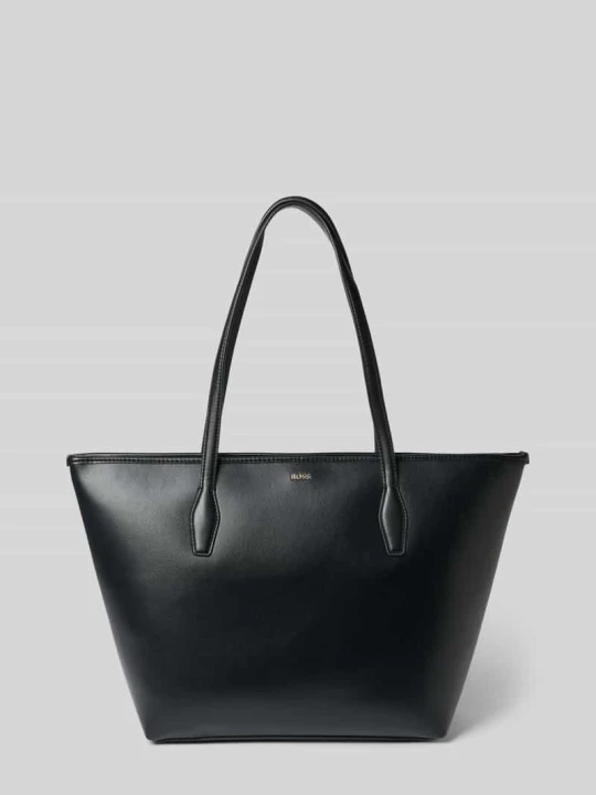 Zdjęcie produktu torba shopper z materiał skóropodobny model 'SANDY' Boss Czarny