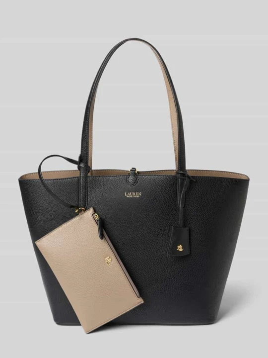 Zdjęcie produktu Shopper w skórzanym wyglądzie Lauren Ralph Lauren Czarny