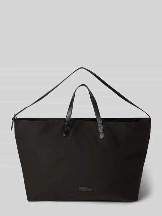 Zdjęcie produktu Torba shopper z naszywką z logo model ‘Finn’ Bugatti Czarny