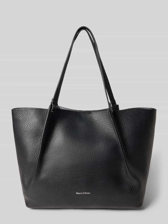 Zdjęcie produktu Torba shopper z naturalnej skóry bydlęcej model ‘BELLI’ Marc O'Polo Czarny