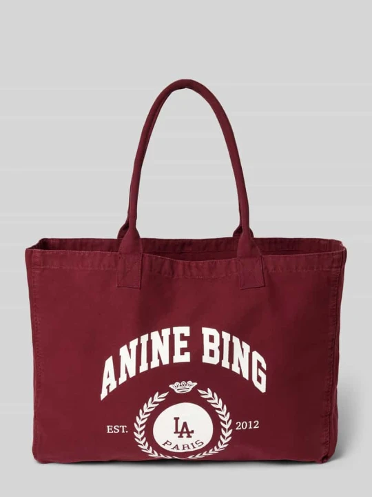 Zdjęcie produktu Torba shopper z uchwytem Anine Bing Czerwony
