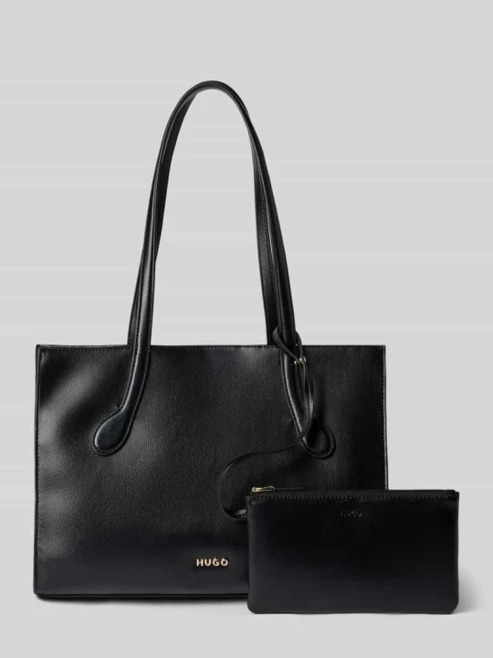 Zdjęcie produktu Torba shopper z wyjmowaną kieszenią wewnętrzną model 'Cymbeline_SM' Hugo Czarny