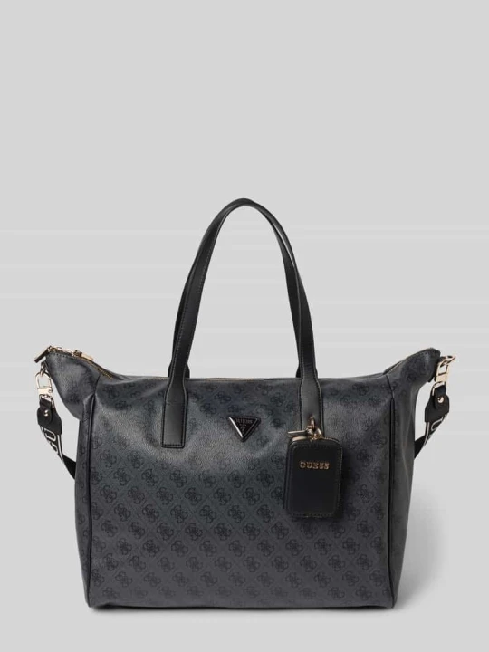 Zdjęcie produktu Torba shopper z Wzór z logo Model 'LATONA CARRYON' Guess Czarny