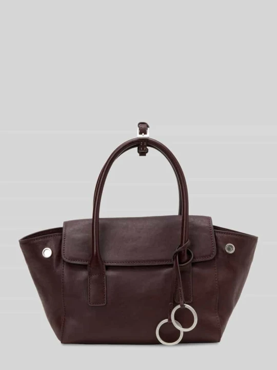 Zdjęcie produktu Torba shopper ze skóry bydlęcej z przegródką zapinaną na zamek błyskawiczny Marc O'Polo Średniobrązowy