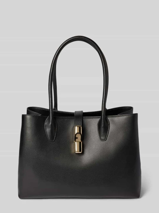 Zdjęcie produktu torba shopper ze skóry model 'GOCCIA' Furla Czarny