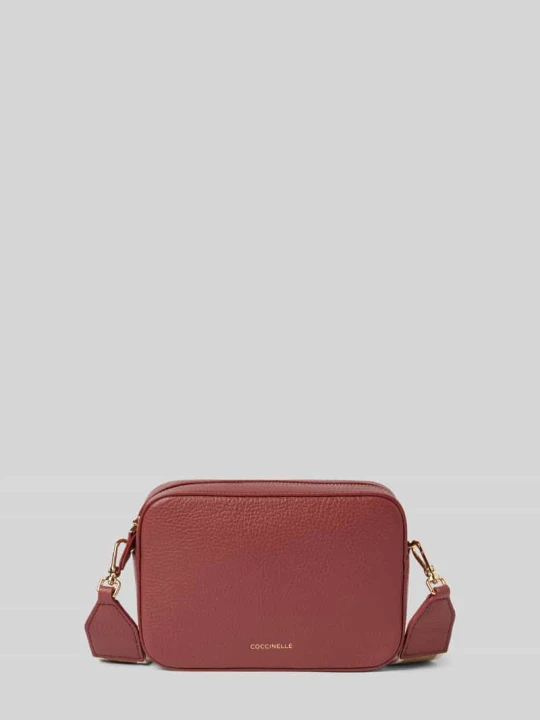 Zdjęcie produktu Torba skórzana na ramię z napisem z logo model ‘TEBE’ Coccinelle