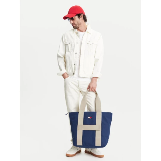 Zdjęcie produktu Torba Tommy Jeans Tjm Retro Cool Tote AM0AM13278 Granatowy