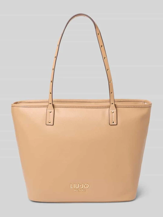 Zdjęcie produktu Tote Bag z aplikacją z logo Model „Evrim” Liu Jo Jasnobrązowy
