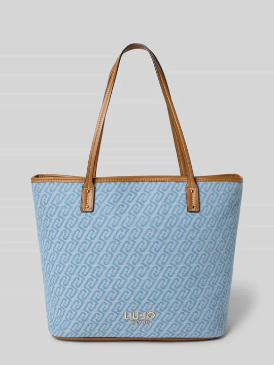 Zdjęcie produktu Torba typu tote w stylu dżinsu model „Evrim” Liu Jo Jasnoniebieski