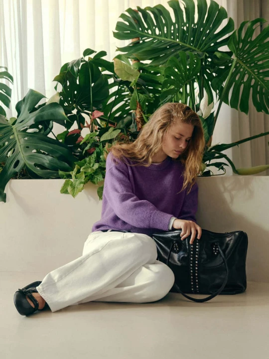 Zdjęcie produktu Torba tote z nitami czarny - Teen - Rozmiar uniwersalny - MANGO TEEN