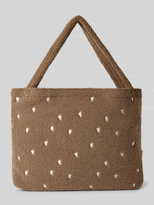 Zdjęcie produktu Torba tote z wyhaftowanym logo na całej powierzchni model ‘Teddy’ STUDIO NOOS