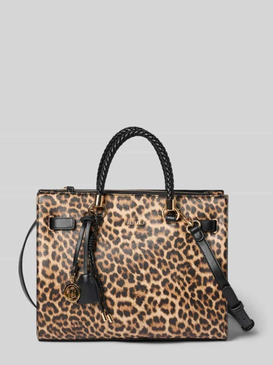 Zdjęcie produktu Tote Bag ze zwierzęcym nadrukiem na całej powierzchni Liu Jo Średniobrązowy