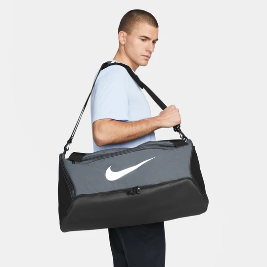 Zdjęcie produktu Torba treningowa Nike Brasilia 9.5 (rozmiar M, 60 l) - Szary