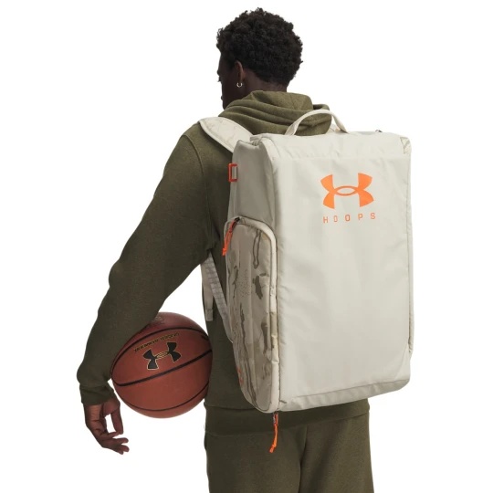 Zdjęcie produktu Torba treningowa uniseks 50 l Under Armour UA Contain Duo MD BP Duffle - beżowa
