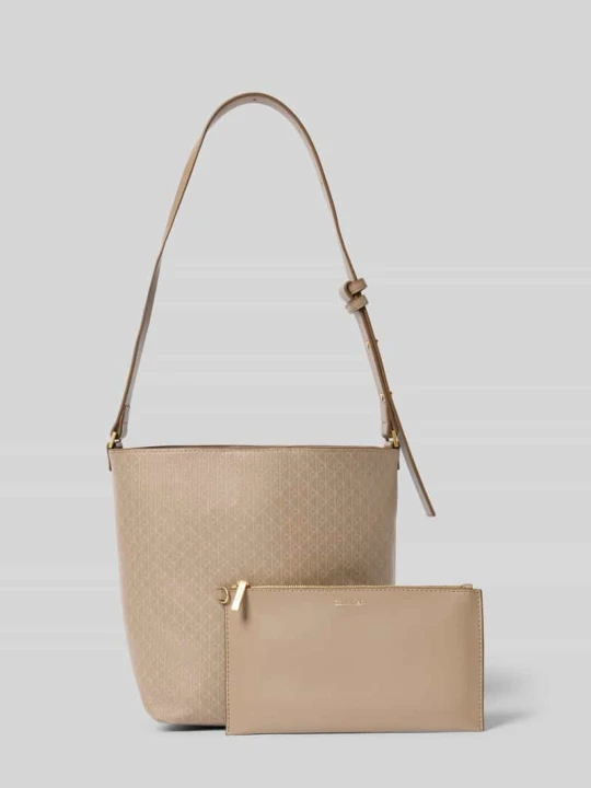 Zdjęcie produktu Torba typu bucket w skórzanym wyglądzie Calvin Klein Beżowy