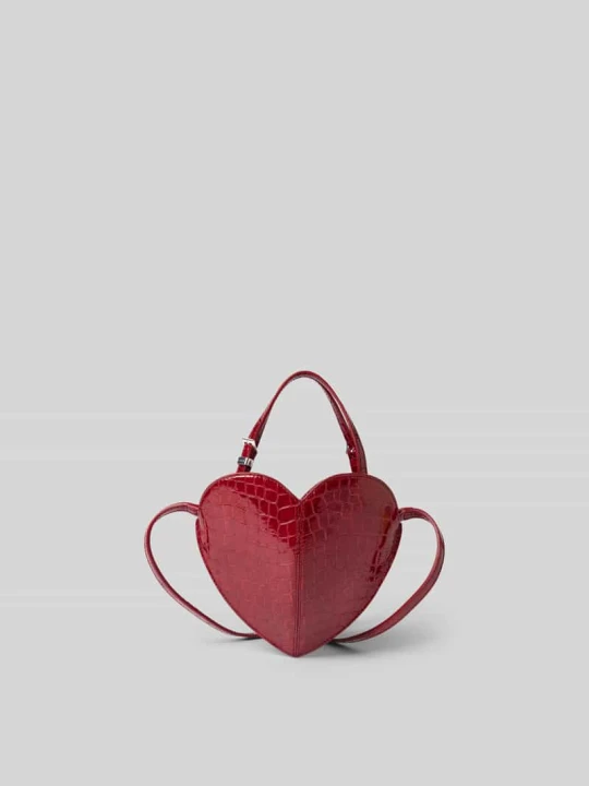 Zdjęcie produktu Torba typu crossbody z naturalnej skóry ROTATE Czerwony