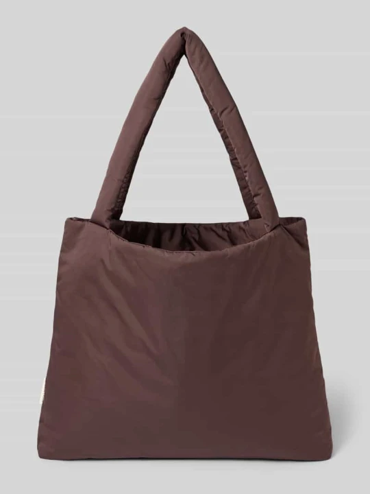 Zdjęcie produktu Torba typu tote bag z naszywką z logo model „Puffy” STUDIO NOOS Ciemnobrązowy