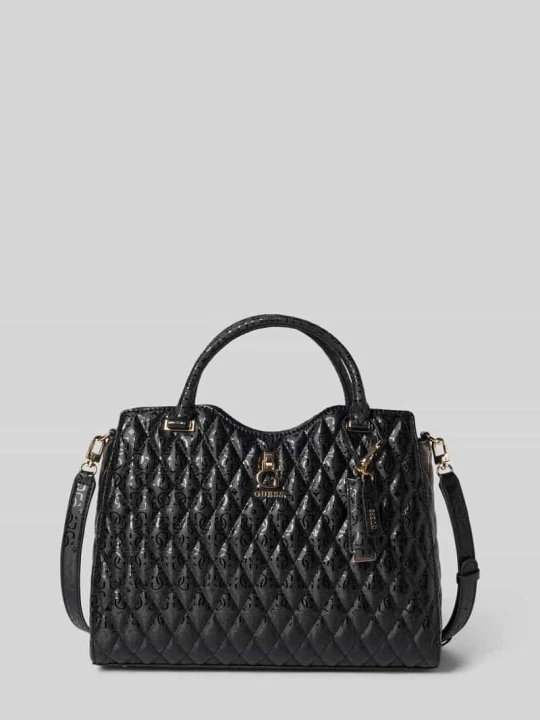 Zdjęcie produktu Torba typu tote w pikowanym wyglądzie model 'Latona' Guess Jasnobrązowy