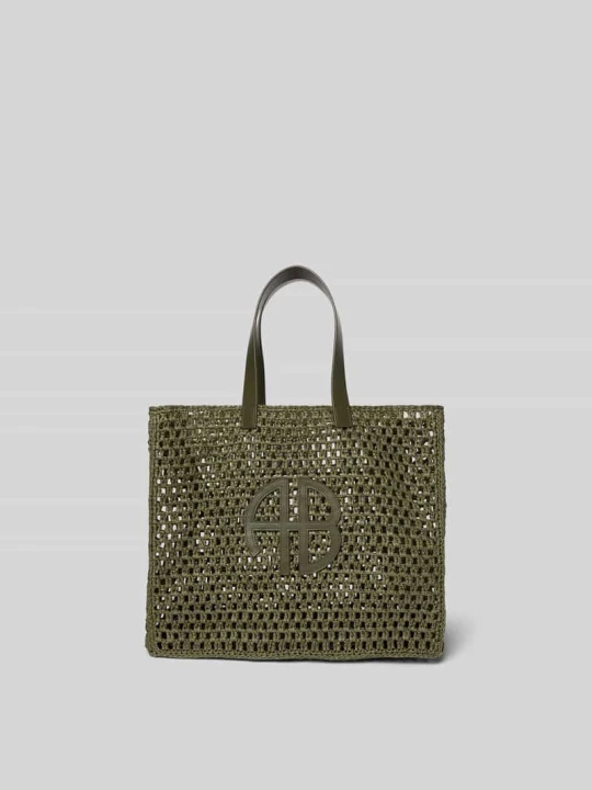 Zdjęcie produktu Torba typu tote z aplikacją z logo Anine Bing Khaki