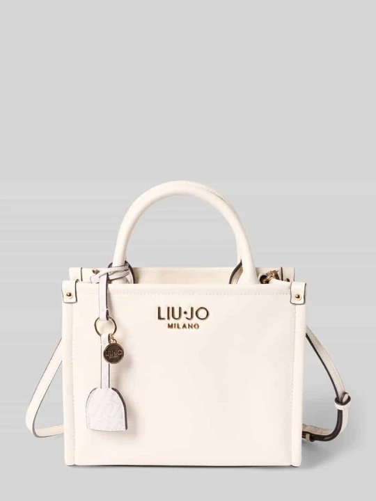 Zdjęcie produktu Torba typu tote z aplikacją z logo Model 'Ridhi' Liu Jo Złamany biały