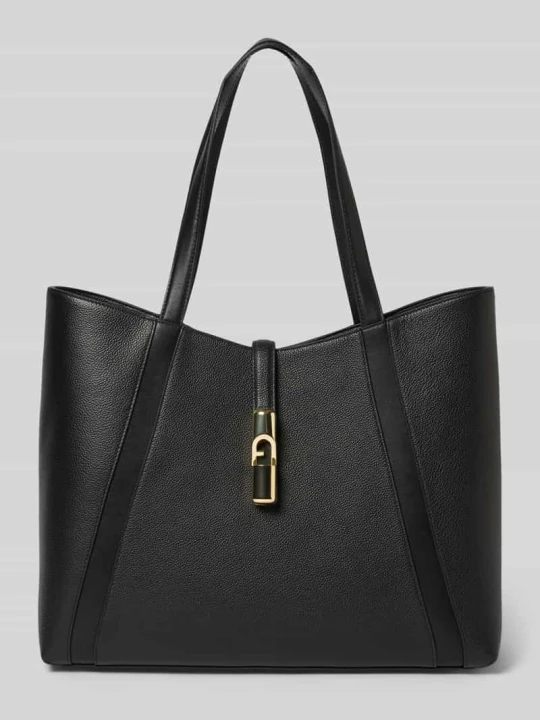 Zdjęcie produktu Torba typu tote z detal z logo model 'Goccia' Furla Czarny