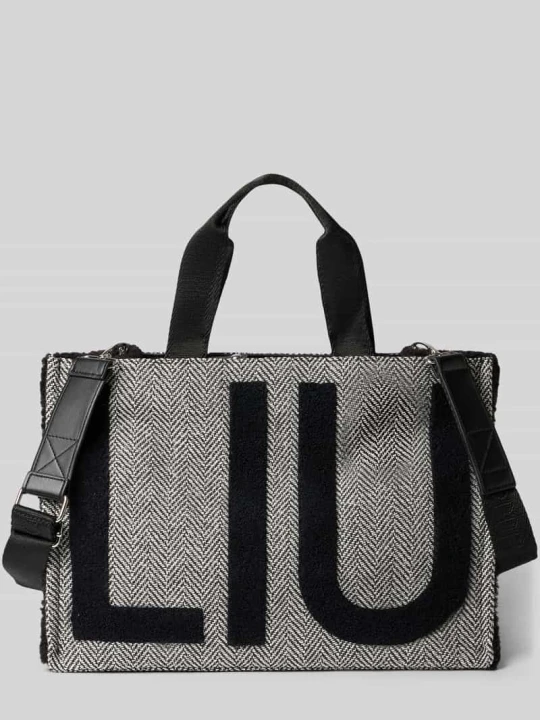 Zdjęcie produktu Torba typu tote z detalami z logo Liu Jo Czarny