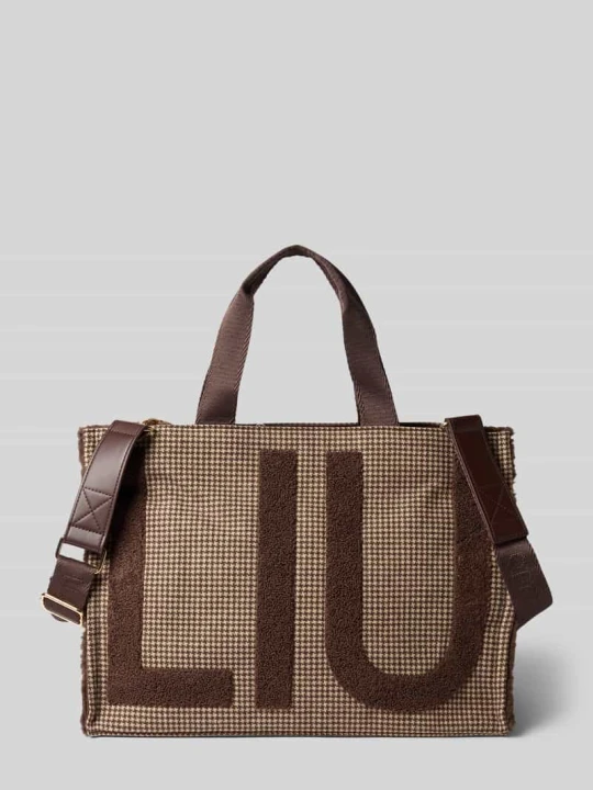 Zdjęcie produktu Torba typu tote z detalami z logo Liu Jo Średniobrązowy