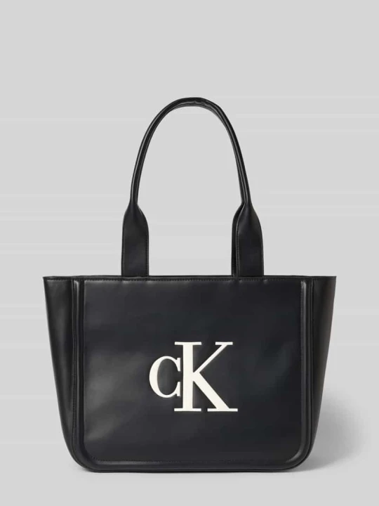 Zdjęcie produktu Torba typu tote z efektem skóry Calvin Klein Czarny