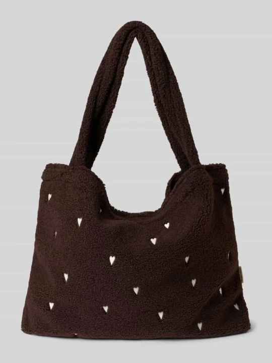 Zdjęcie produktu Torba typu tote z futerka STUDIO NOOS Ciemnobrązowy