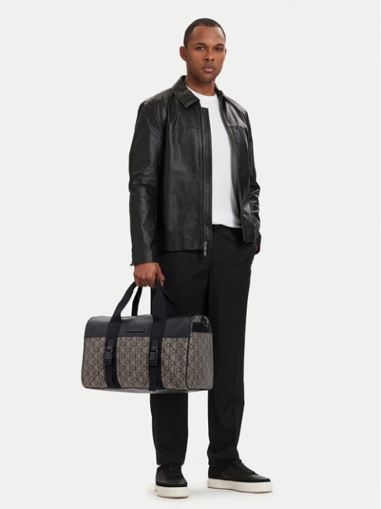 Zdjęcie produktu Torba weekendowa Calvin Klein Mixed Emblem Aop LV04D3379G Beżowy