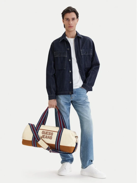 Zdjęcie produktu Torba weekendowa Guess Jeans M5BZ93 WL970 Kremowy