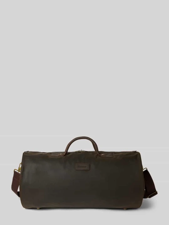 Zdjęcie produktu Torba weekendowa z czystej bawełny model 'HOLDALL' Barbour Oliwkowy