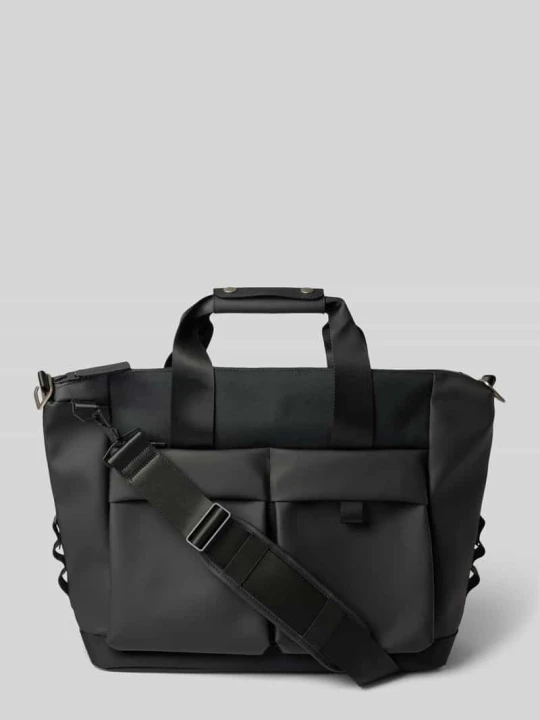 Zdjęcie produktu Torba weekendowa z detalem z logo model 'Otaru' Rains Czarny