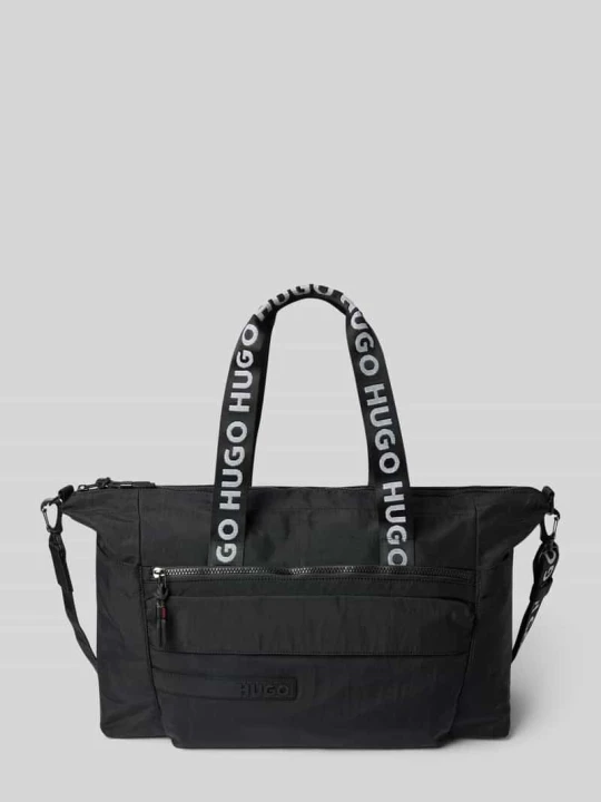 Zdjęcie produktu Torba weekendowa z naszywką z logo model ‘Colyns_Holdall’ Hugo czarny
