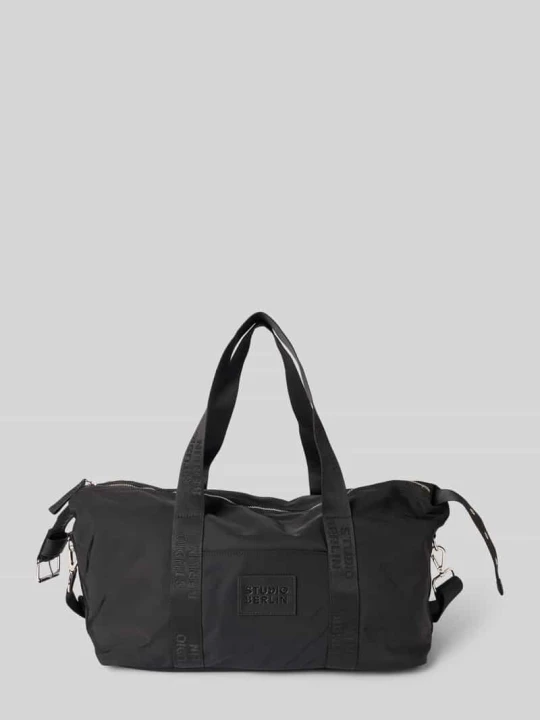 Zdjęcie produktu Torba weekendowa z naszywką z logo model ‘Pankow’ Studio Berlin Czarny