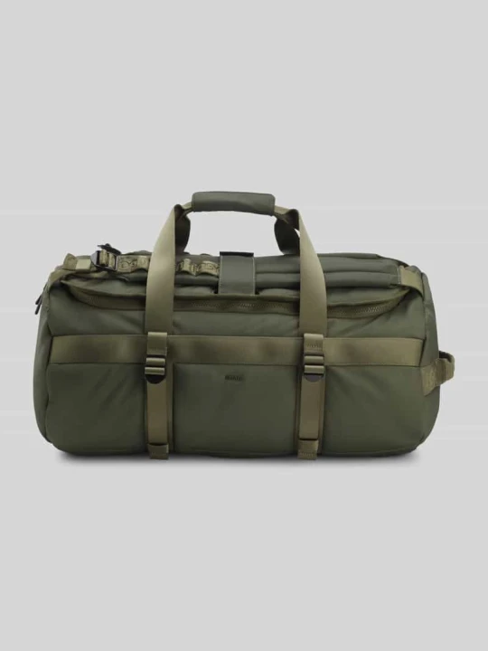 Zdjęcie produktu Torba weekendowa z paskami plecaka model 'AYDEN_HOLDALL' Hugo Oliwkowy