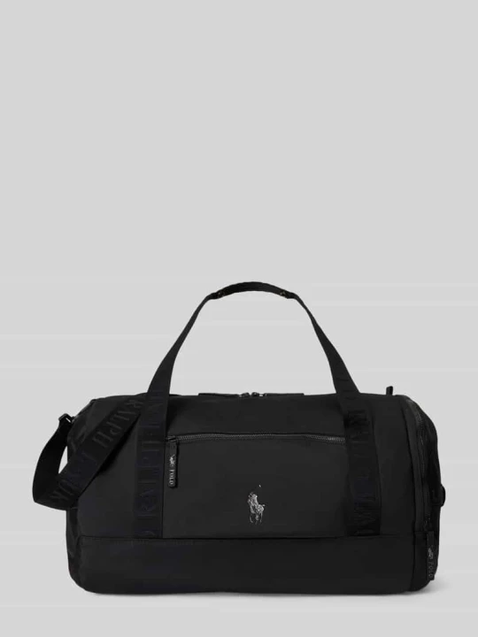 Zdjęcie produktu Torba weekendowa z wyhaftowanym logo Polo Ralph Lauren Czarny