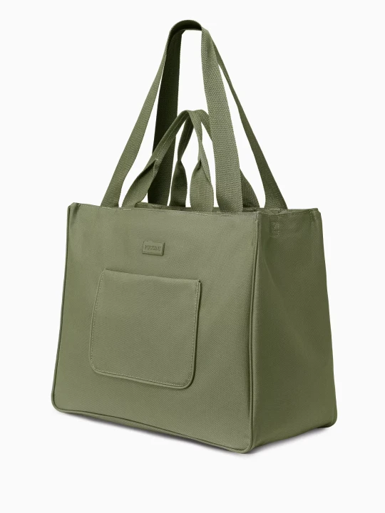 Zdjęcie produktu Torba z kieszeniami materiałowa zielona Puccini