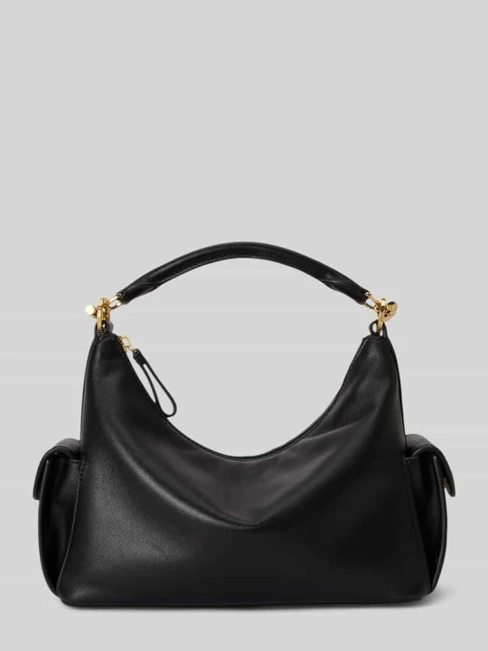 Zdjęcie produktu Torba z rączką z naturalnej skóry bydlęcej Lauren Ralph Lauren Czarny