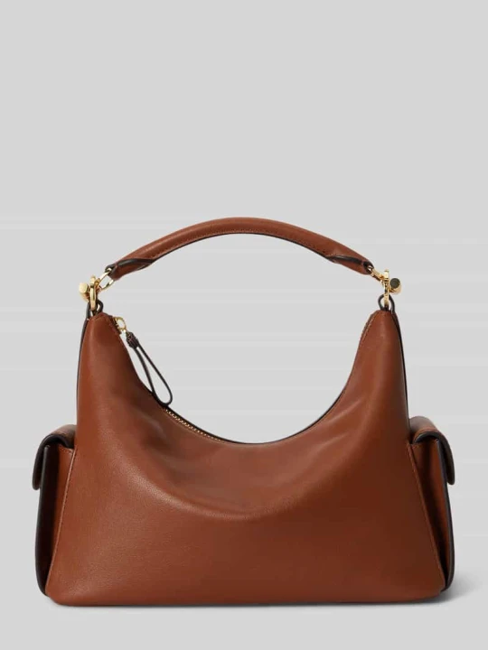 Zdjęcie produktu Torba z rączką z naturalnej skóry bydlęcej Lauren Ralph Lauren Koniakowy