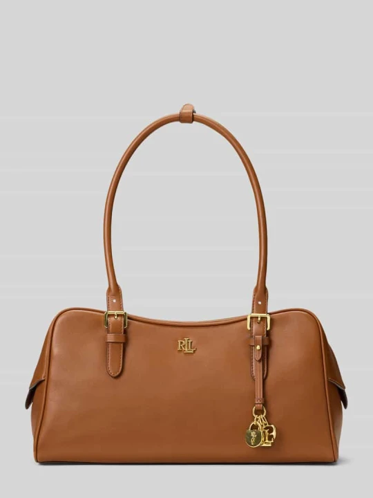 Zdjęcie produktu Torba z rączką z naturalnej skóry bydlęcej Lauren Ralph Lauren Koniakowy