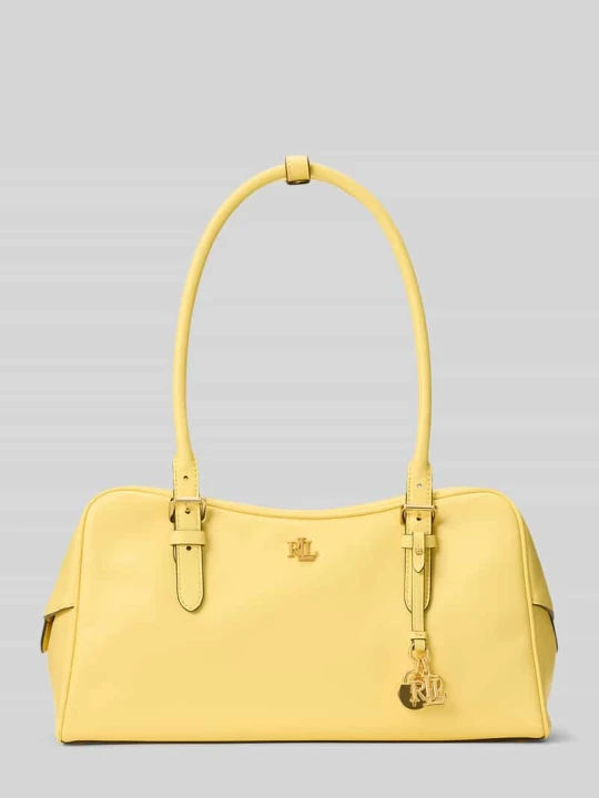 Zdjęcie produktu Torba z rączką z naturalnej skóry bydlęcej Lauren Ralph Lauren Żółty