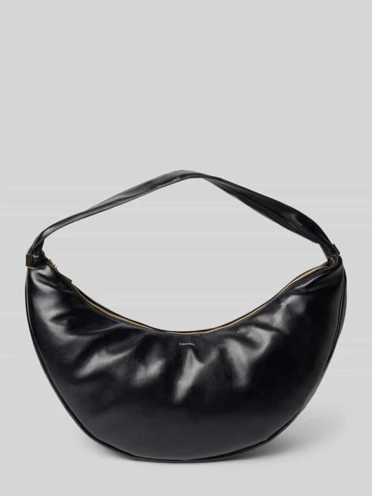 Zdjęcie produktu Torba z uchwytami i detalem z logo Calvin Klein Czarny