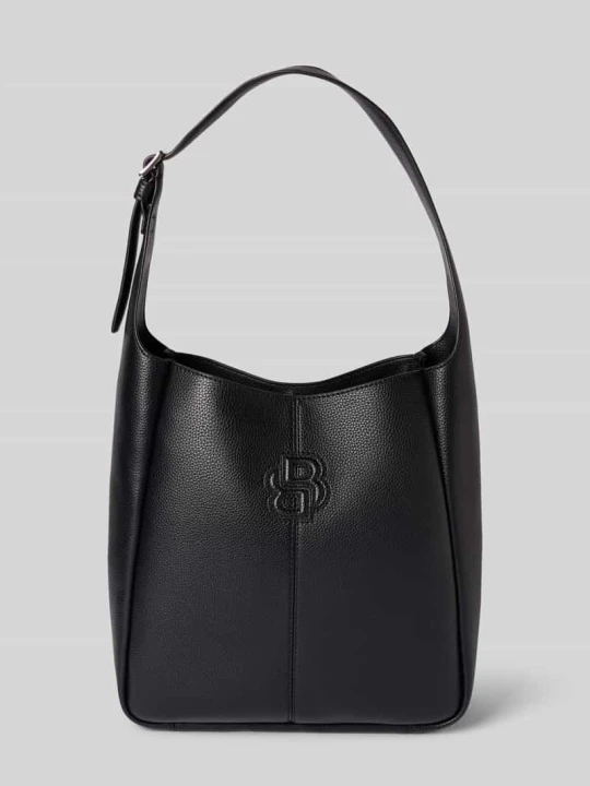 Zdjęcie produktu Torba z uchwytami z imitacji skóry model ‘ANETT’ Boss Czarny