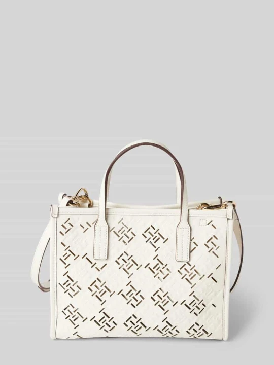 Zdjęcie produktu Torba z uchwytami z monogramem Tommy Hilfiger Złamany biały
