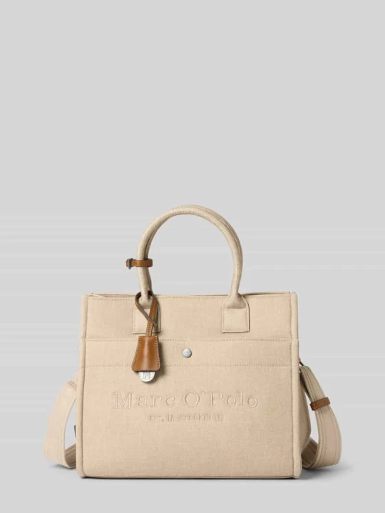 Zdjęcie produktu Torba z uchwytem z czystej bawełny model 'CANVAS SHOPPER' Marc O'Polo Beżowy