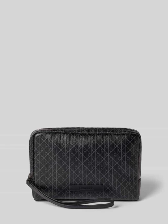 Zdjęcie produktu Torba ze skóry bydlęcej z uchwytem Calvin Klein Czarny