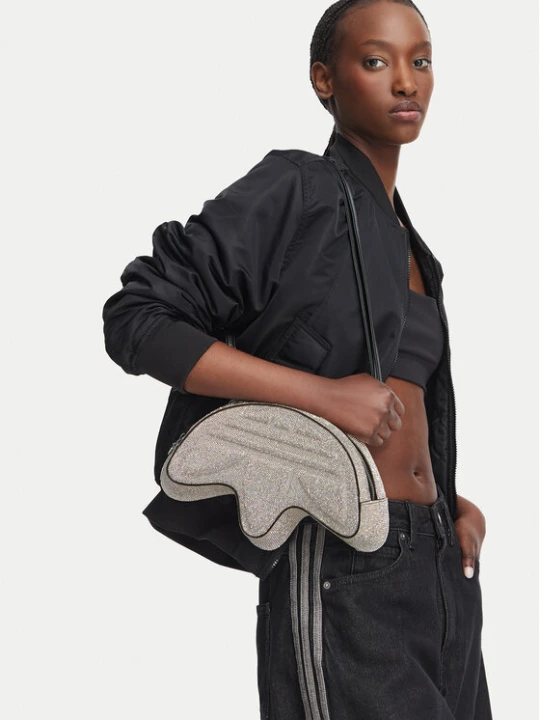 Zdjęcie produktu Torebka adidas Trefoil Rhinestone KS9294 Srebrny