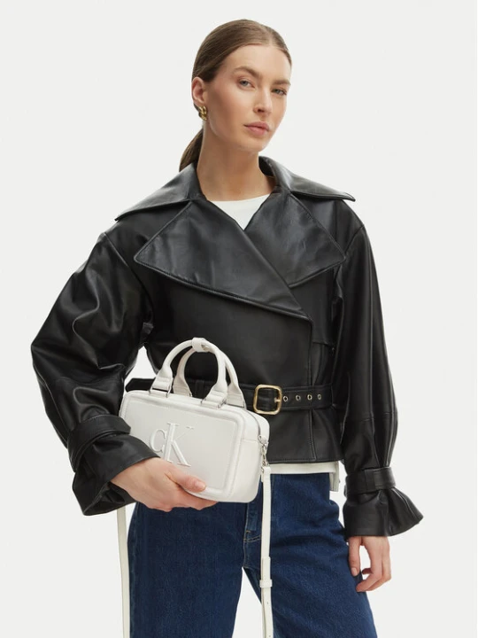 Zdjęcie produktu Torebka Calvin Klein Bold Ck Bauletto Crossbody LV04F3411G Biały